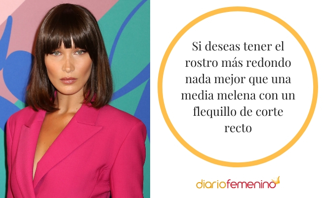 El flequillo recto acorta el rostro alargado: ¡estarás estupendo!